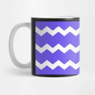 Abstract geometric pattern - blue and white. Mug